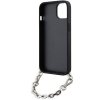 Karl Lagerfeld KLHCP14SSACKLHPG iPhone 14 / 15 / 13 6.1 srebrny/silver hardcase Saffiano Monogram Chain